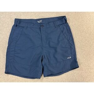 HUK Performance Light Weight Fishing Shorts (Men's 2XL) Blue‎ - 7"